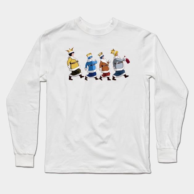 Roy, Max, Rick, Ben Happy wise men Long Sleeve T-Shirt by Robotech/Macross and Anime design's